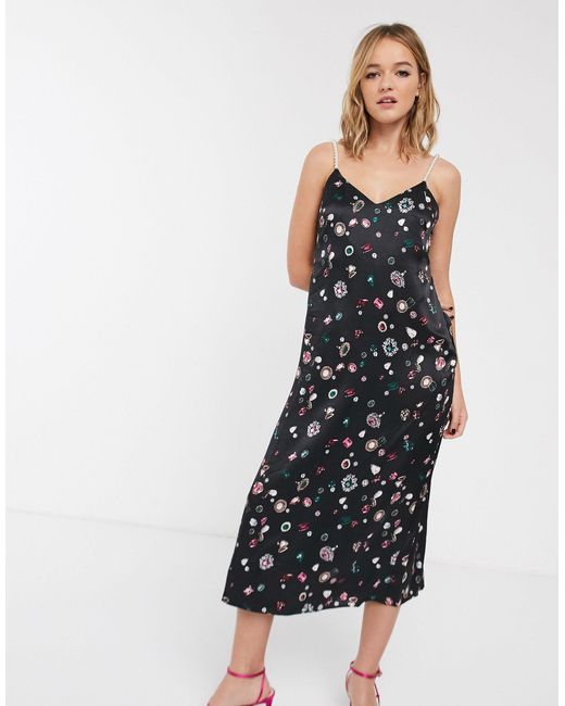 other stories black midi dress