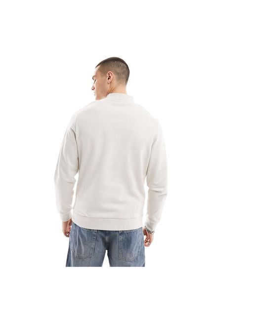 ASOS White Crew Neck Sweatshirt for men