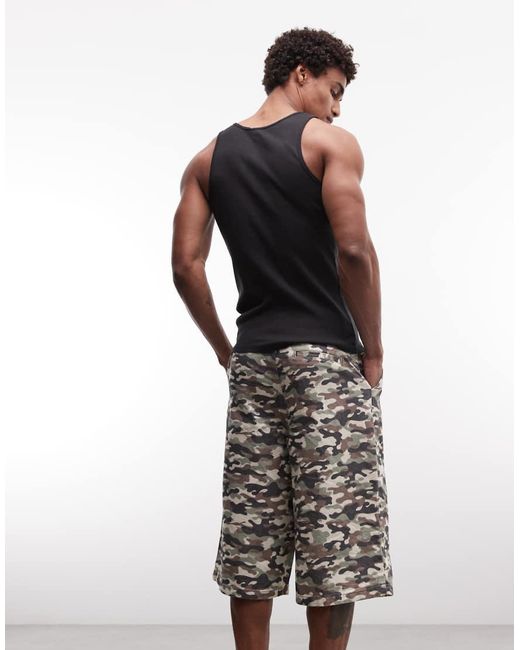 Collusion Multicolor Baggy Longline Jort