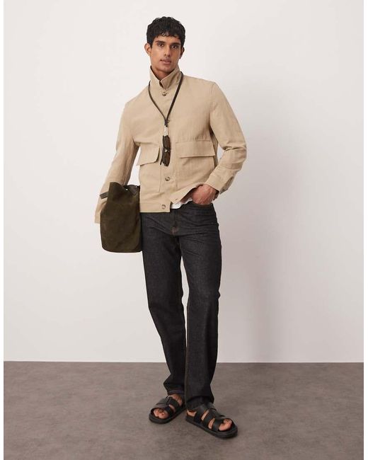 Sobrecamisa De -Marrón Mango de hombre de color Natural