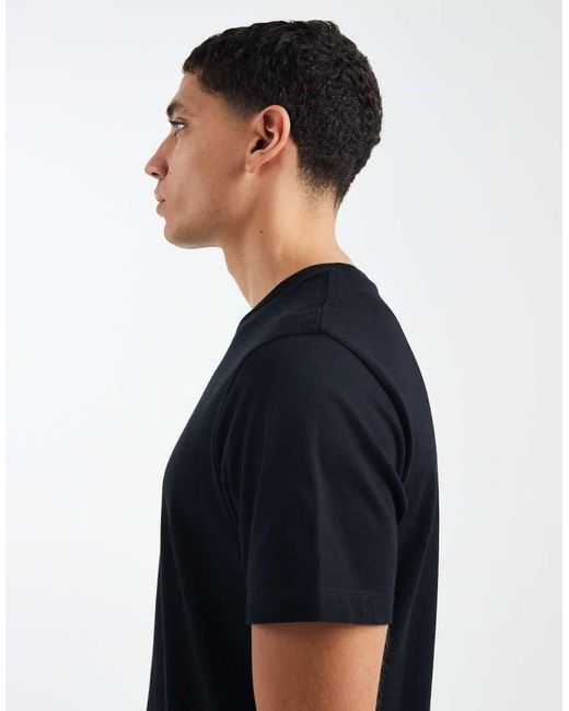 Pack De 2 Camisetas Negras Básicas De Corte Estándar Essentials De ASOS de hombre de color Blue