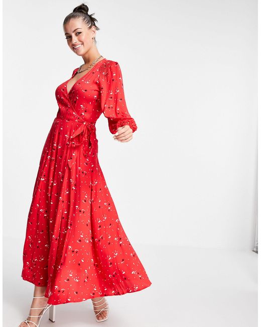 Ghost Synthetic Aueline Dress in Red | Lyst