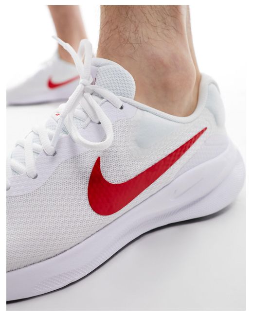 Nike - revolution 7 - baskets - et rouge Nike pour homme en coloris White