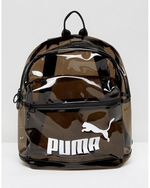 PUMA Black Transparent Backpack