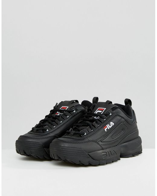 fila scarpe disruptor nere