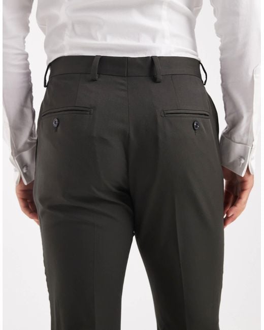 Jack & Jones White Super Slim Suit Trouser for men