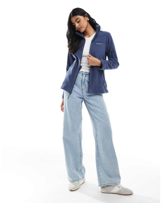 Columbia Blue Fast Trek Ii Jacket