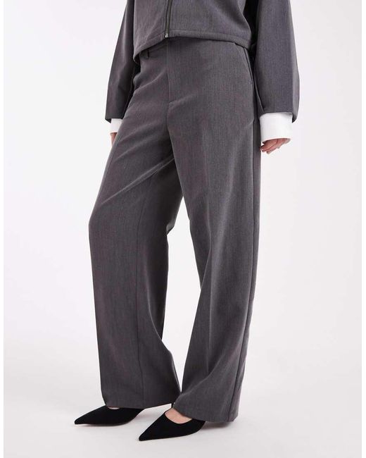 Object Blue Wide Leg Tailored Trouser Co-ord