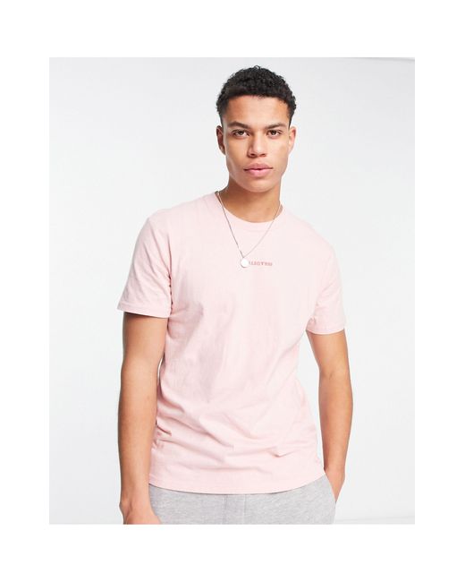 T-shirt oversize coupe carrée avec logo centré - délavé Hollister pour homme  en coloris Rose | Lyst