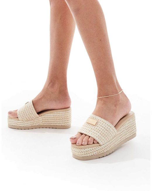 SEQWL Natural Minelli Wedge With Strap