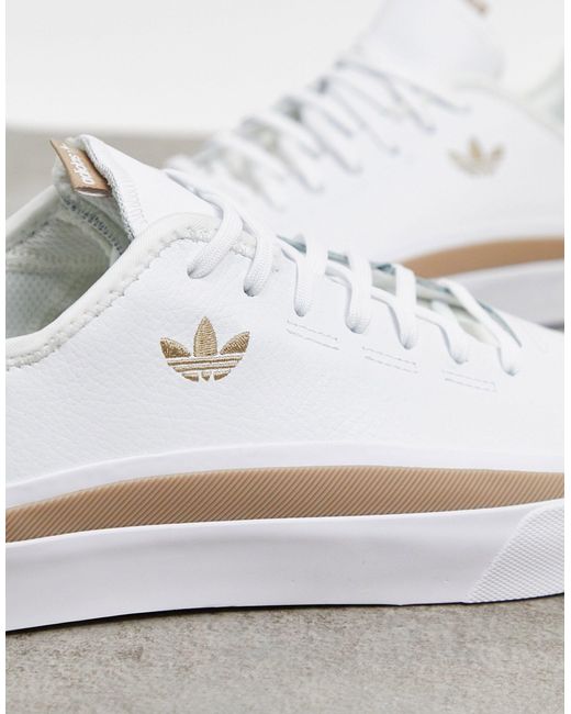 adidas originals sabalo sneakers in off white suede