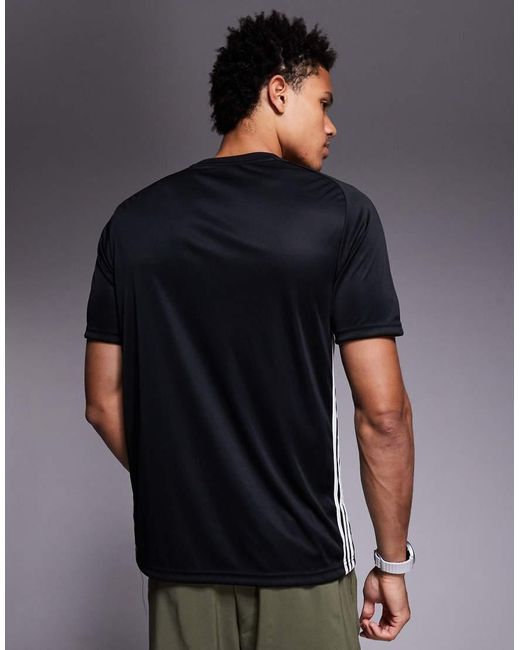 Adidas Originals Black Adidas Football Tiro Jersey T-Shirt for men