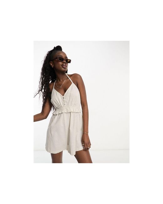 ASOS Look Frill Smock in White | Lyst Canada