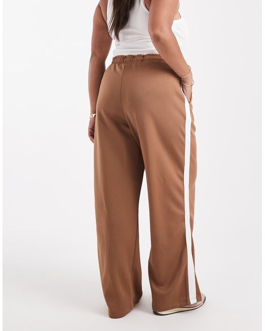 Noisy May White Straight Leg Jersey Trouser
