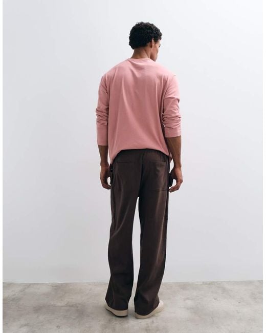 ASOS White Circular Design Collection Wide Leg Trackies With Cargo Pockets for men