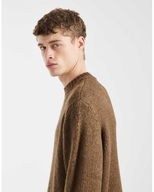 Jack & Jones Brown Oversized Sweater for men