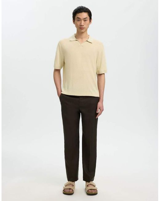 SELECTED Natural Polo Shirt for men