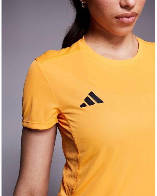 Adidas Originals Gray Adidas Running Adizero Essentials T-Shirt
