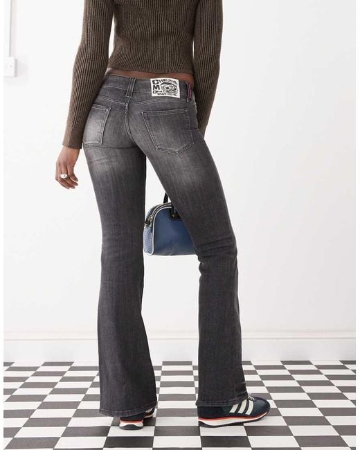 Cheap Monday White Booty Bei Stretch Low Rise Bootcut Jeans