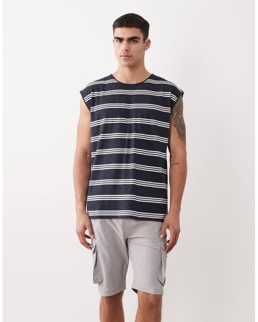 Threadbare Gray Cargo Shorts With Drawstring Waist for men
