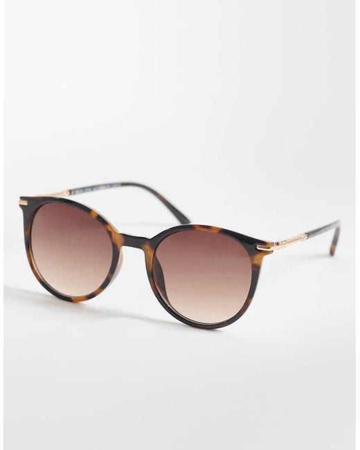 New Look Natural Round Sunglasses