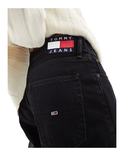 Tommy Hilfiger Black Ethan Relaxed Straight Leg Jeans for men