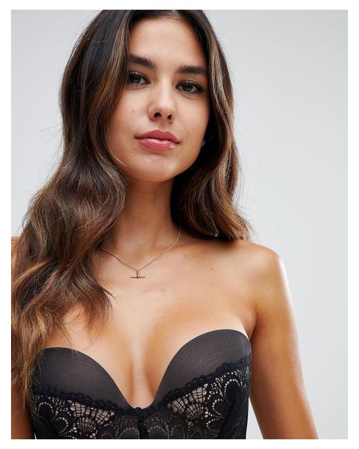 Wonderbra Refined Glamour Ultimate Strapless Lace Bra A - G Cup in Black -  Lyst