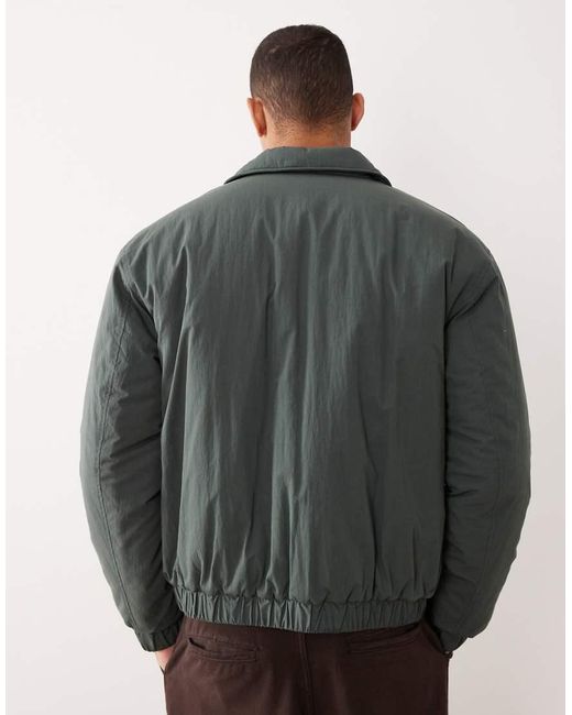 ASOS Gray Bomber Jacket for men