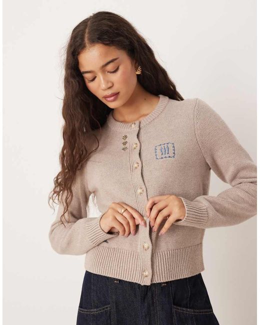 DROPPED ARMHOLE CARDIGAN ABINGDON PALACE