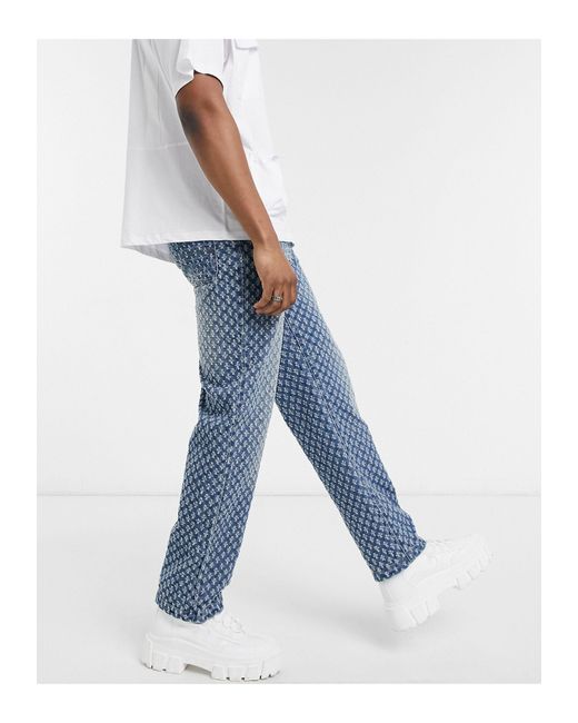 Jaded London Denim Skate Jeans With 