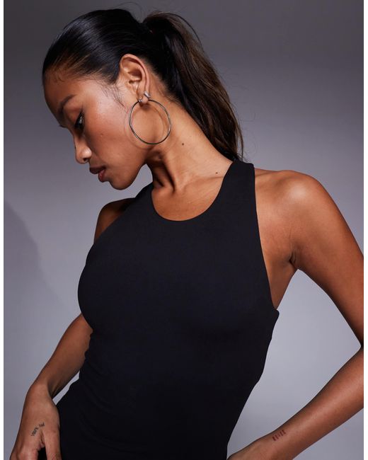 4505 Blue Icon Racer Back Vest With Inner Bra And Removable Padding