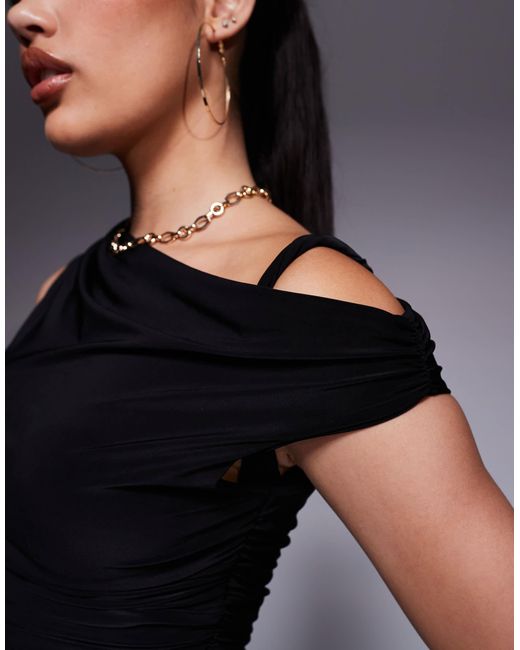 Missy Empire Black Missy empire – anschmiegsames, doppellagiges oberteil