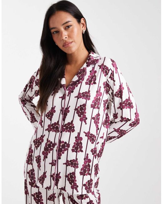 Threadbare Red – langärmliger pyjama