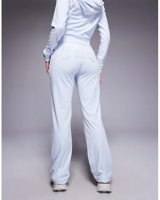 Juicy Couture Blue – jogginghose aus velours