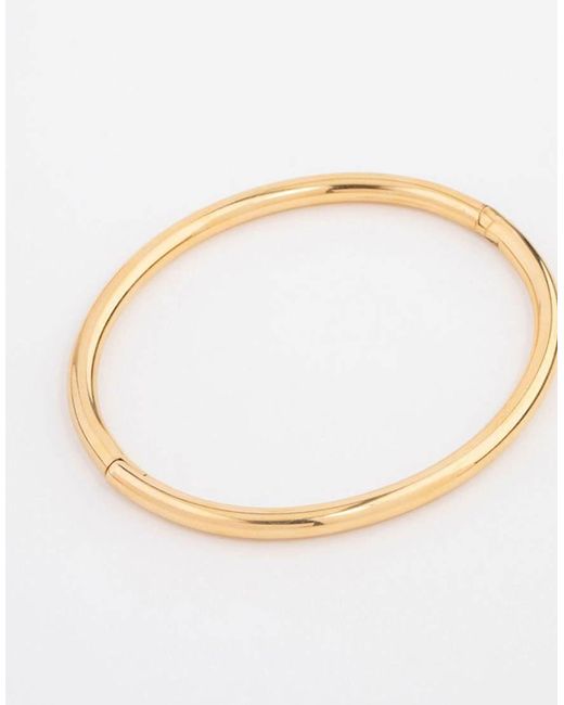 Lovisa Natural Waterproof Plated Stainless Steel Simple Hinge Bracelet