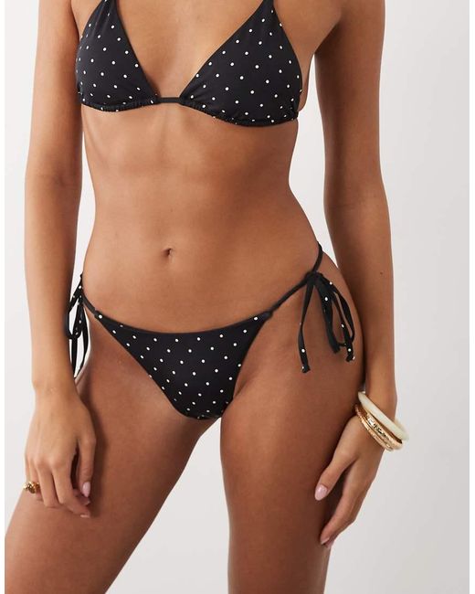 Gina Tricot Multicolor Mix And Match Tie Side Triangle Bikini Bottoms