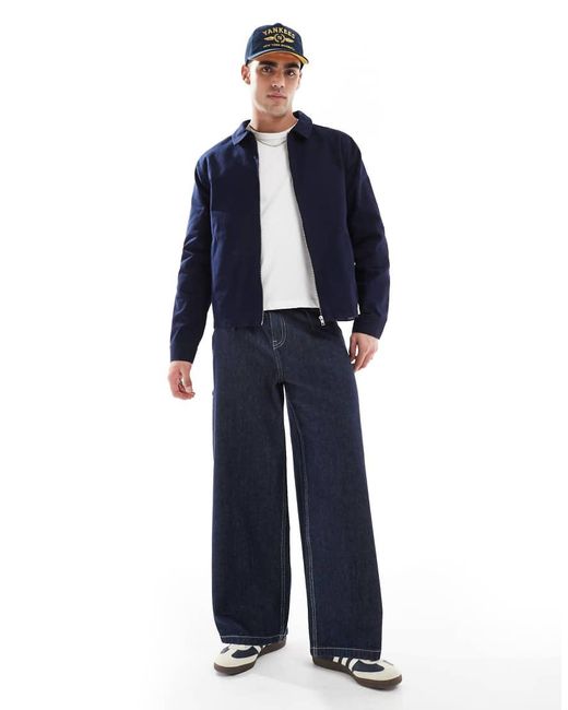 Chaqueta Harrington En De ASOS de hombre de color Blue