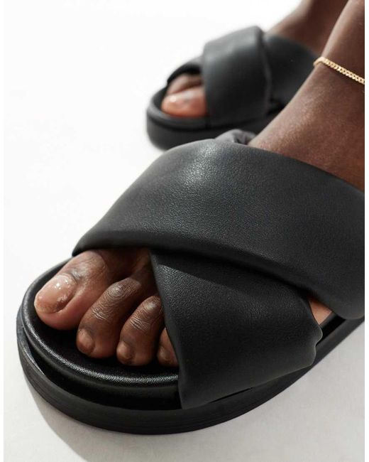 ONLY Brown Cross Front Sandals