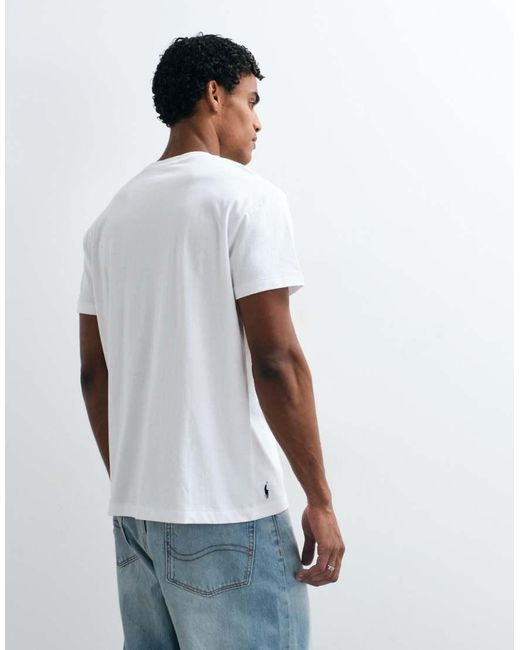 Polo Ralph Lauren White Ny Print Classic Fit T-Shirt for men
