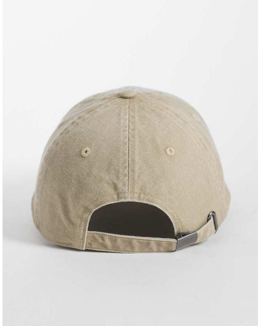 ASOS Natural Montana Embroidered Cap for men