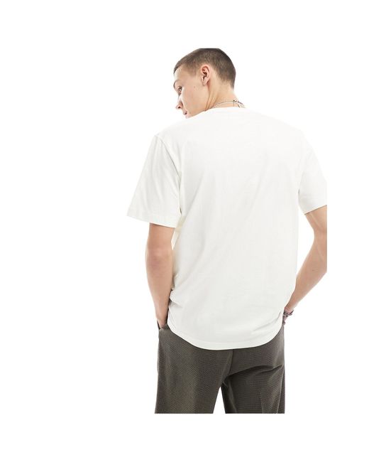 Adidas Originals White Pocket Logo T-shirt for men