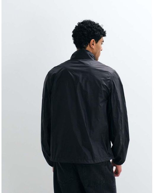 ARKET Blue Windbreaker Hooded Jacket for men