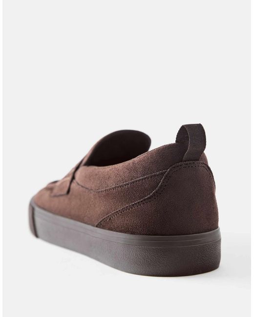 Pull&Bear Lässige sneaker mit riemen in Brown für Herren