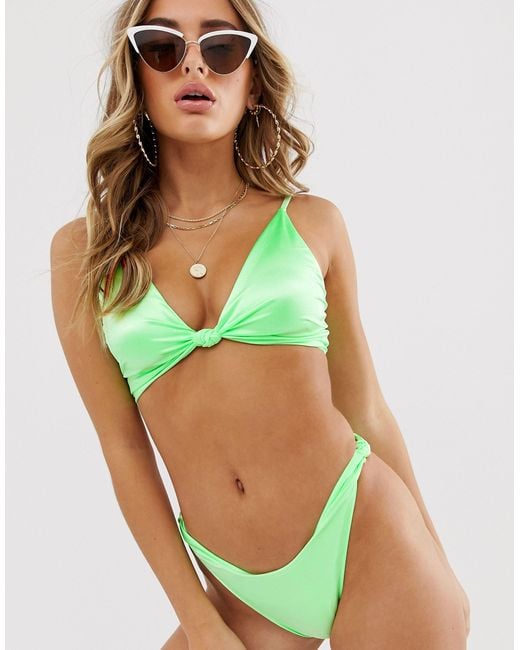 asos green bikini