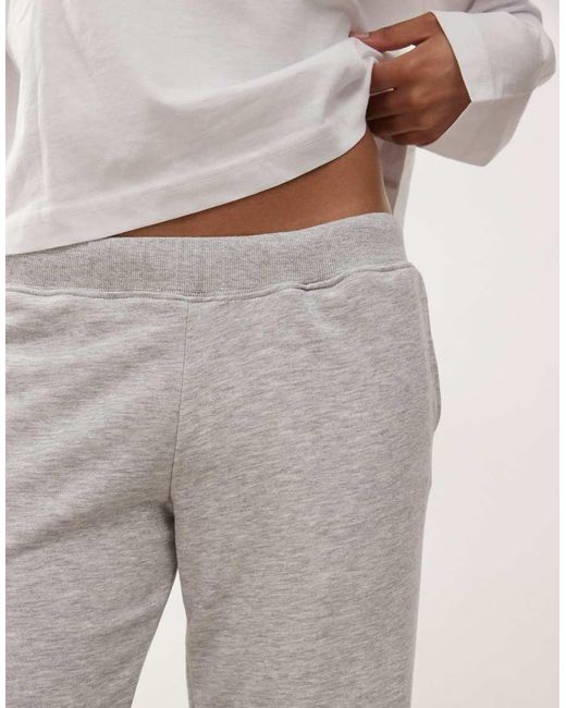 Weekday White Low Waisted Wide Leg joggers