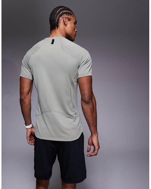 Nike Gray Pro Muscle Fit Top for men
