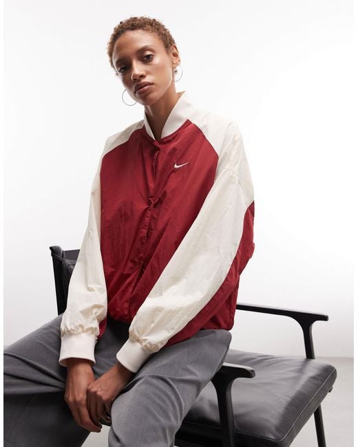 Nike Red Street Varsity Jacket
