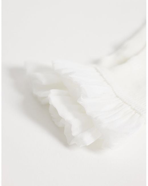 Glamorous Natural Frilly Socks