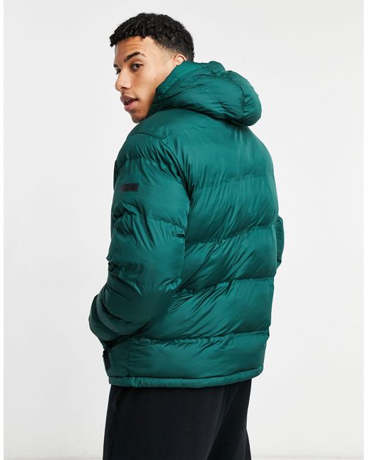 Core Hooded Puffer Jacket Borg Lined 