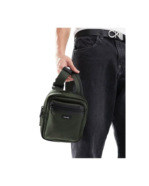 Calvin Klein – essential – reportertasche in Green für Herren